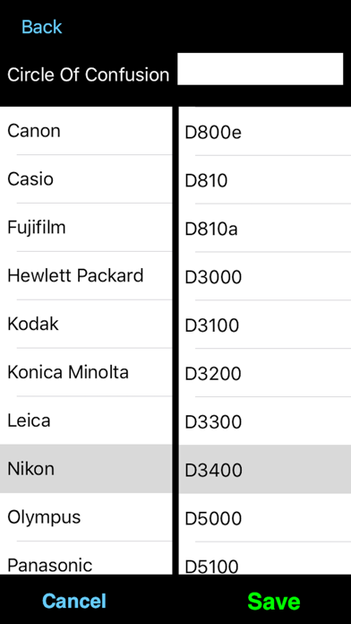 Depth Of Field Calculatorのおすすめ画像2