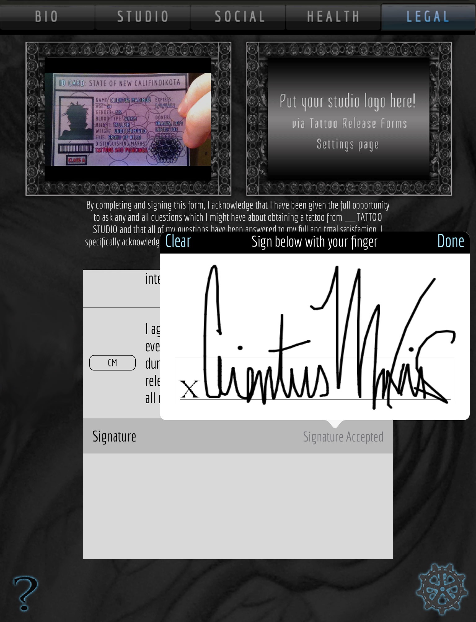 Tattoo Release Forms screenshot 4