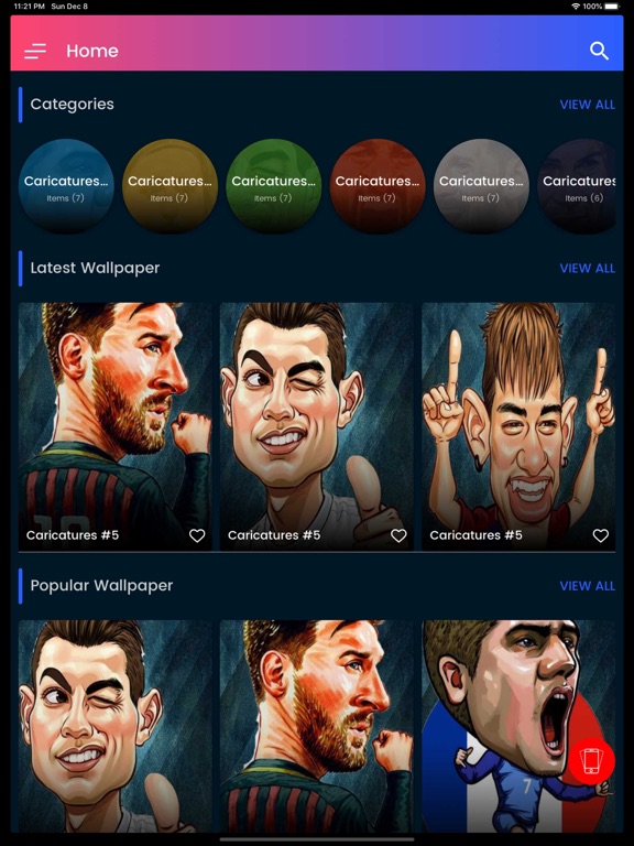 4K Football Wallpapers iPad screenshot 1 - Photo & Video app