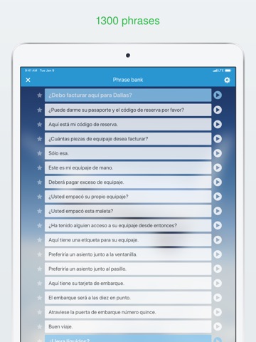Conversational Spanish classes iPad screenshot