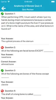 skeletal system quizzes iphone screenshot 4