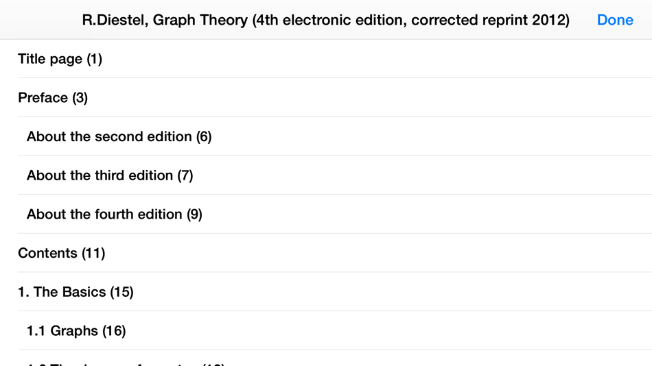 #4. Graph Theory Book (iOS) 由: Reinhard Diestel