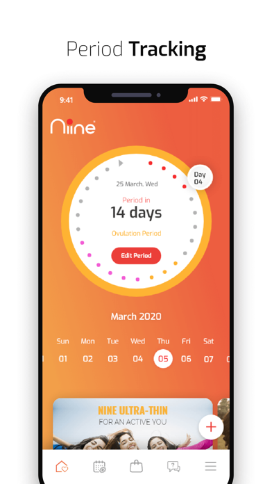 Screenshot #3 pour Period Tracker by Niine