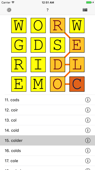 Word Grids Screenshot