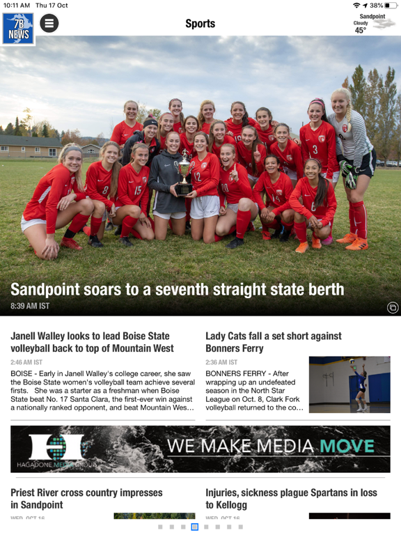 Bonner County Daily Bee iPad screenshot 1 - News app