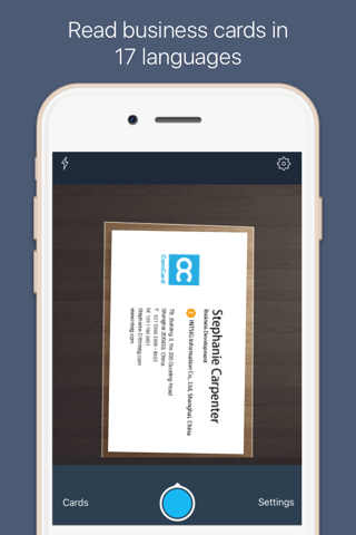 CamCard for Salesforce - náhled