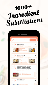 Substitutions | Diet & Allergy screenshot