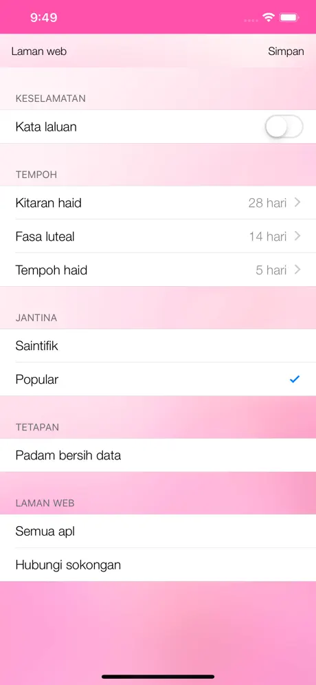Kalendar kitaran haid