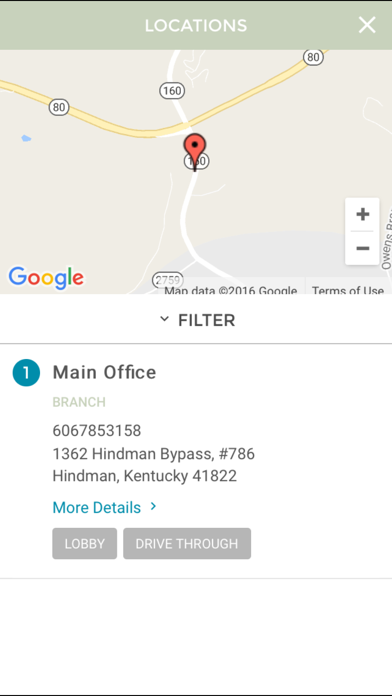 Bank of Hindman Screenshot