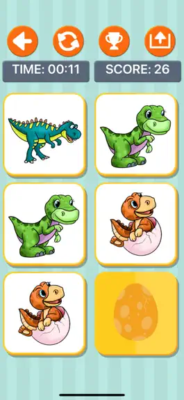 Game screenshot Dinosaur Memory Games for Kids apk