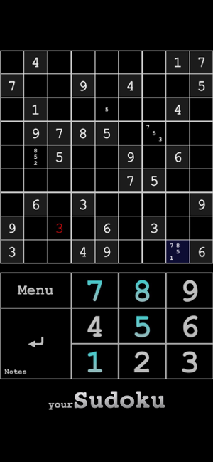 ‎yourSudoku - Over 10k sudoku Screenshot