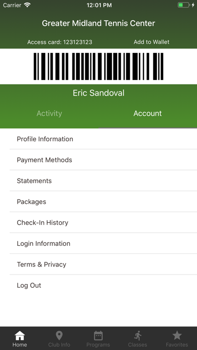 Greater Midland Tennis Center Screenshot