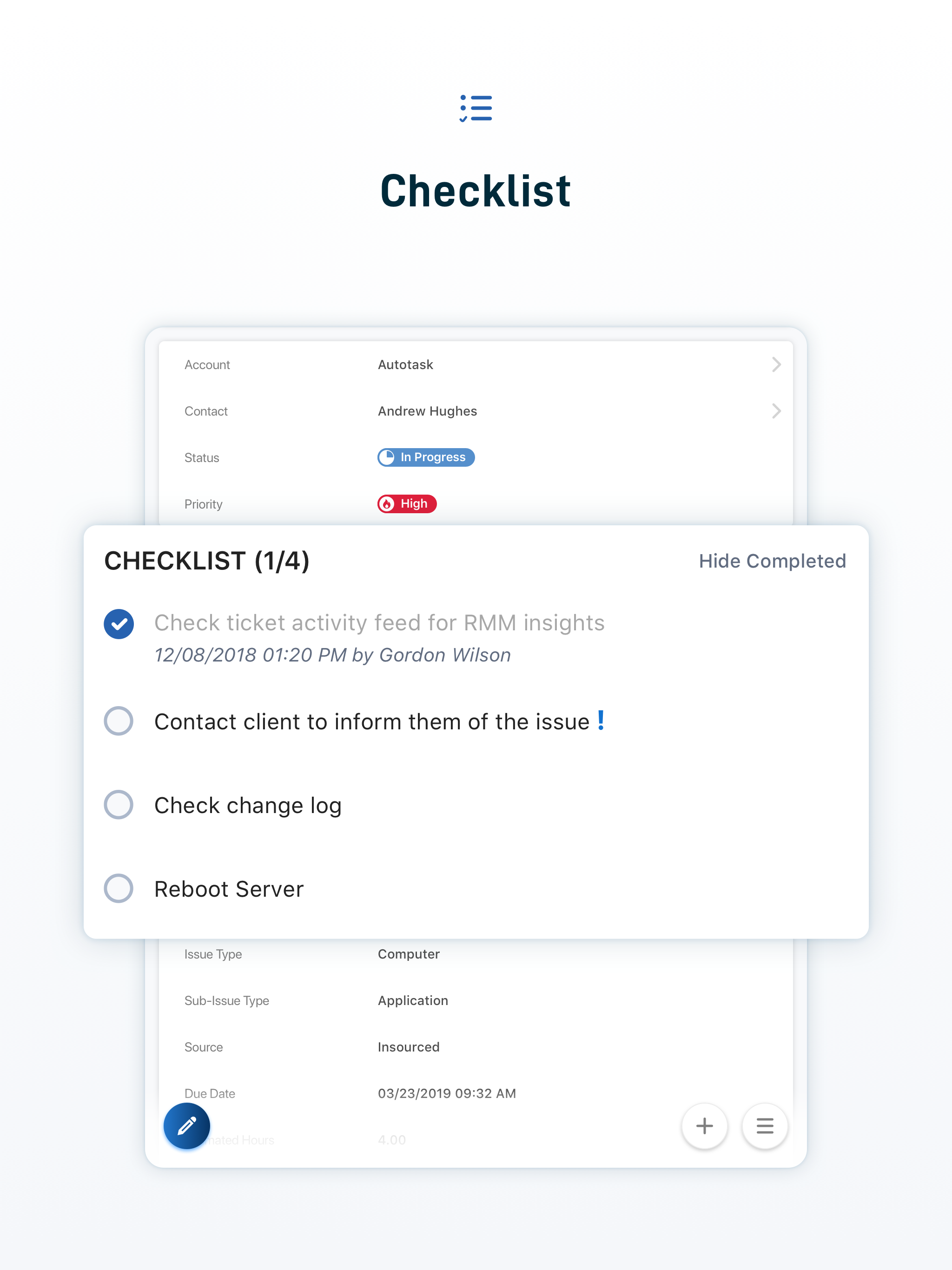 Autotask LiveMobile