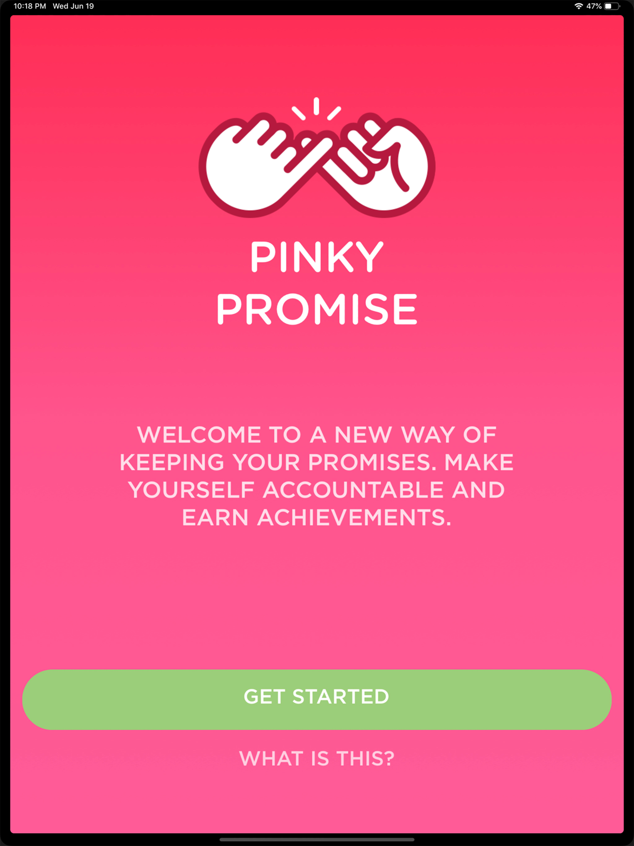 Pinky Promise App