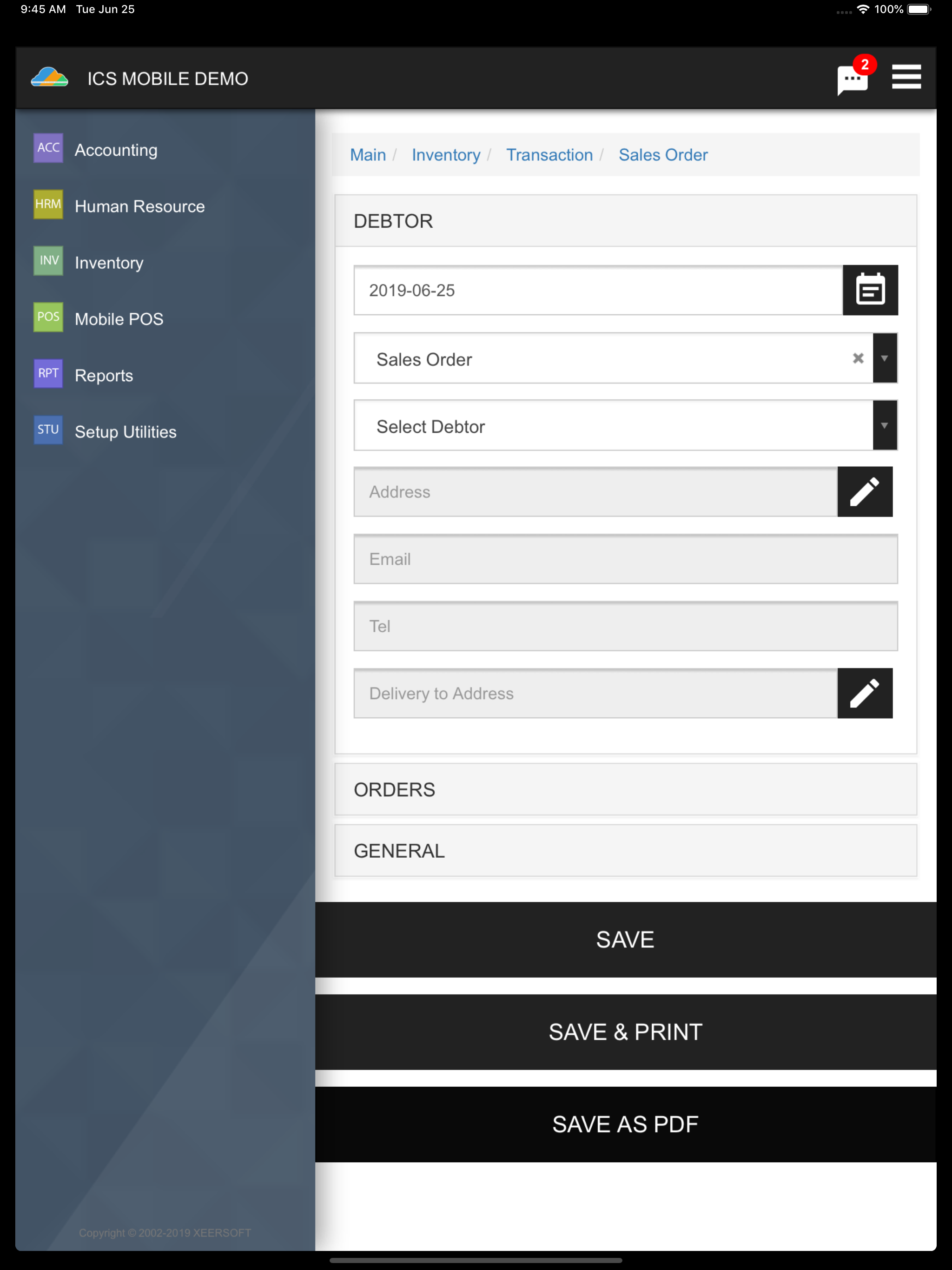 XeerSoft ERP