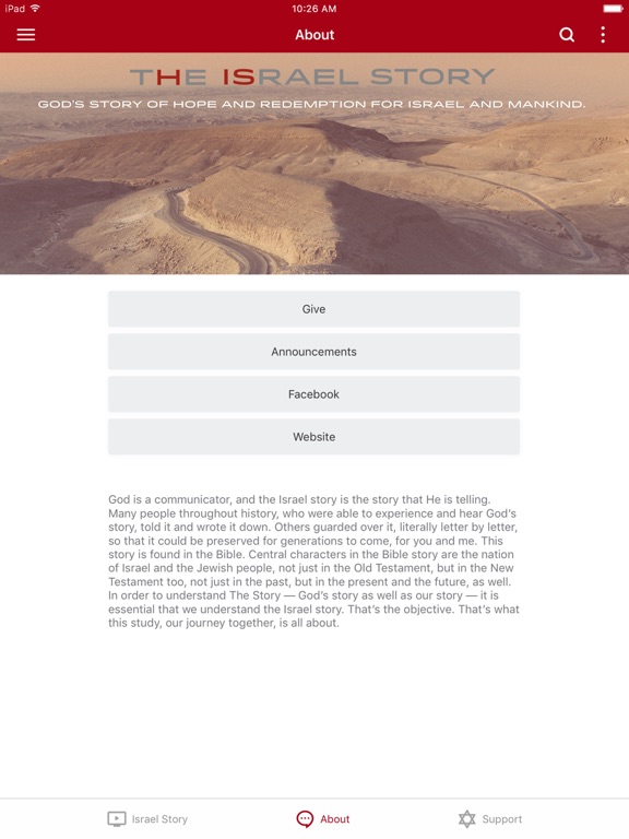 The Israel Story iPad screenshot 3 - Education app
