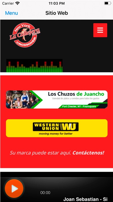 La Callejera Stereo iPhone screenshot 3 - Music app