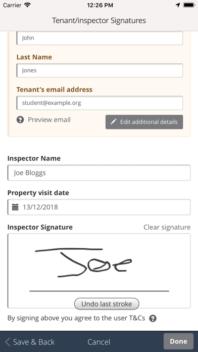 Property Reporting Screenshot