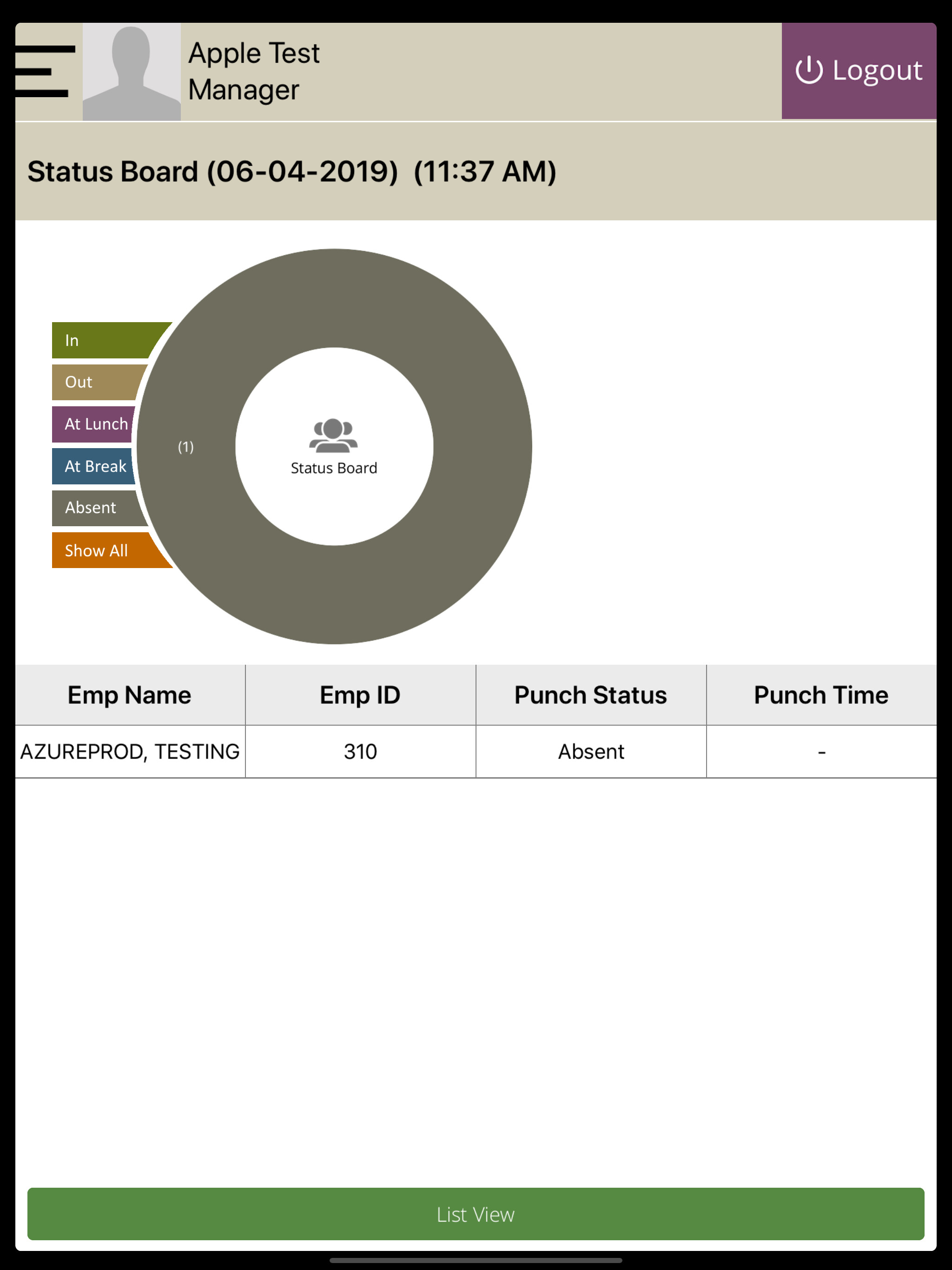 Time Clock: Managers screenshot 5
