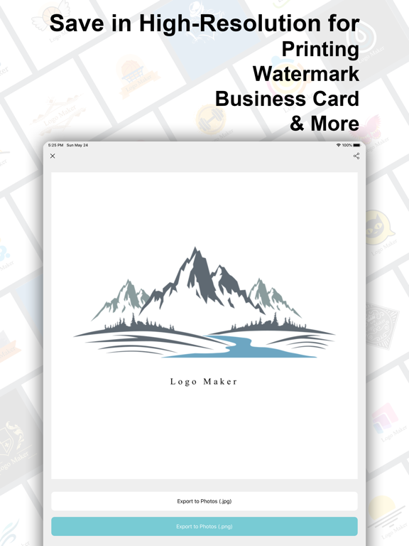 Logo Maker Logo Creator iPad screenshot 5 - Graphics & Design app