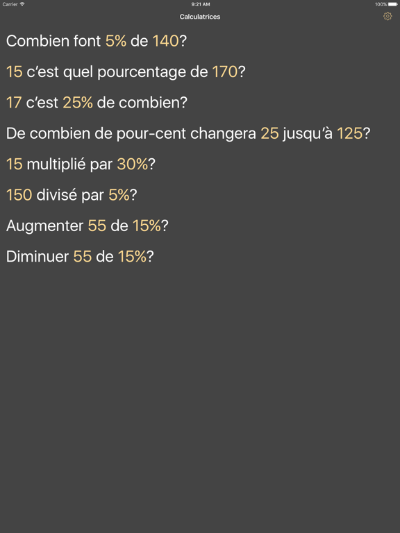 Screenshot #4 pour Calcul Pourcentage online