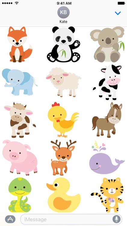 Cute Animal Friends Stickers