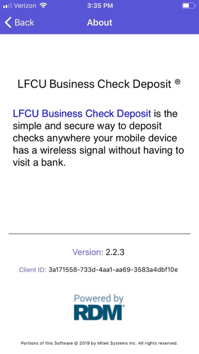 Lafayette FCU Business RDM screenshot 4