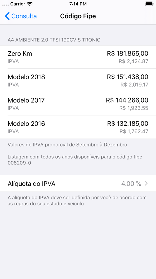 #4. Car Ad - Tabela FIPE (iOS) 由: Robson Previato