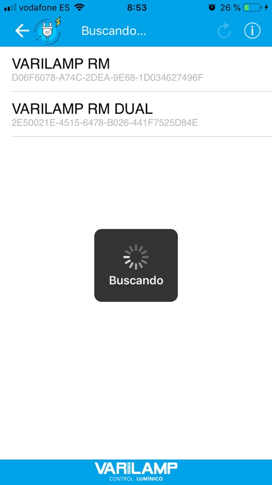 #2. RM Control Dual (iOS) Podle: VARILAMP SL