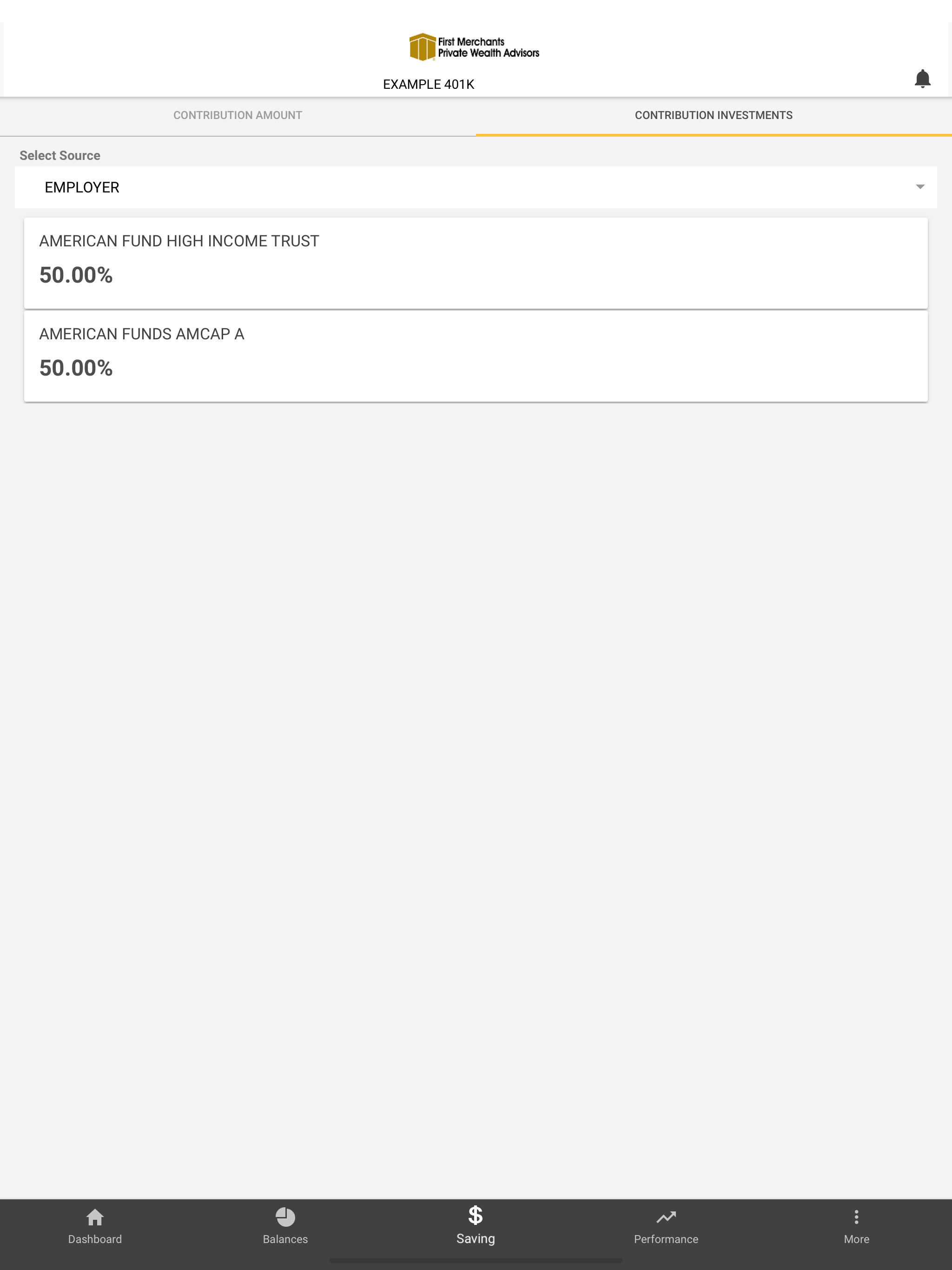 First Merchants Retirement App