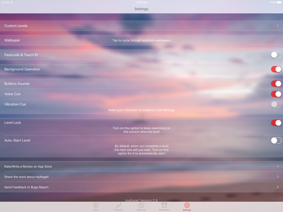 myKegel Kegel Exercise Trainer iPad app afbeelding 5