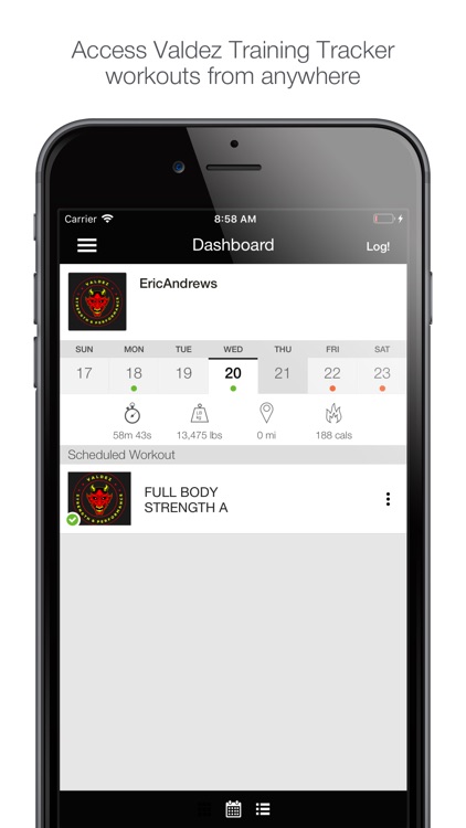 Valdez Training Tracker