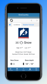 SnoCountry Ski & Snow Report screenshot