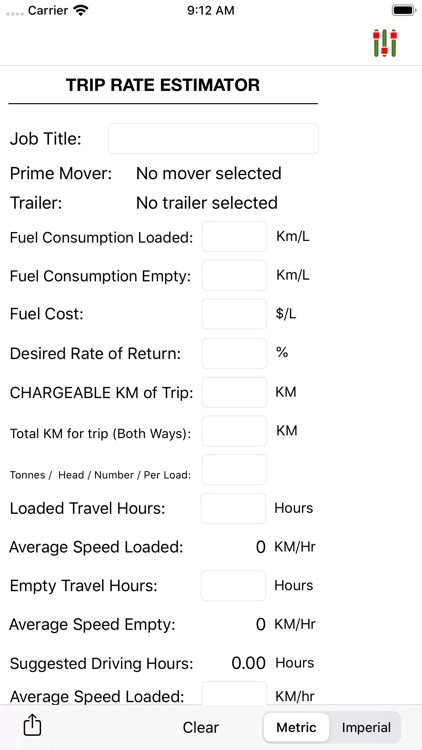 Trip Rate Calculator