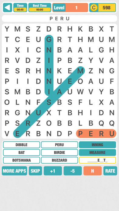 Screenshot #1 pour Word Hunt - Search Puzzle