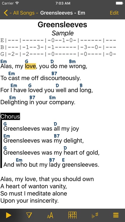 SongBook Chordpro screenshot-0