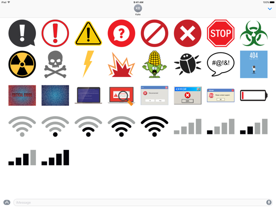 Screenshot #4 pour Error Message Stickers