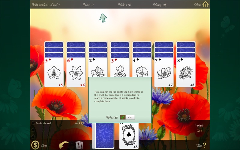 solitaire: beautiful garden iphone screenshot 4