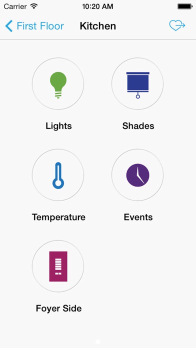 Lutron Home Control+ LEGACY Screenshot