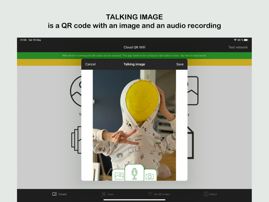 Cloud QR Wifi iPad screenshot 4 - Education app