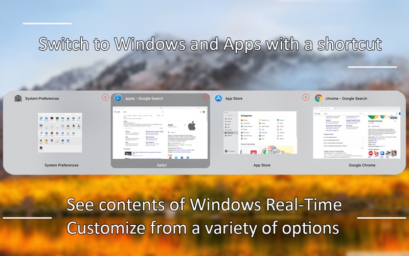 Screenshot #1 pour Tabber - Window Switcher