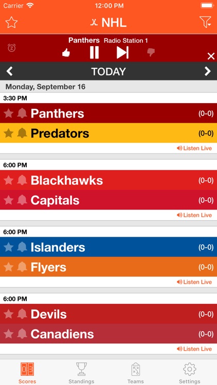 Pro Hockey Live Radio Stream
