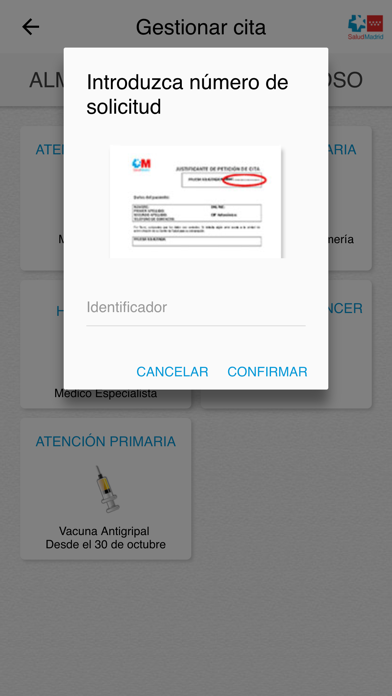 Cita Sanitaria Madrid iPhone screenshot 5