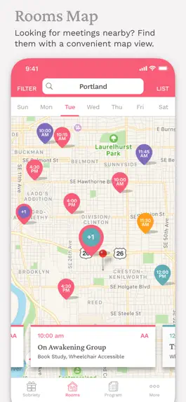 Game screenshot Pink Cloud:  AA Meeting Finder mod apk