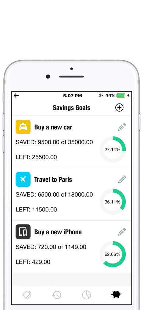NextCost-Money Flow,My Savings - nextcost-savings-goals-tracker