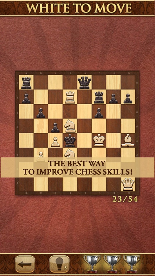 #3. Mate in One Move. Chess Puzzle (iOS) Podle: Absolutist Ltd