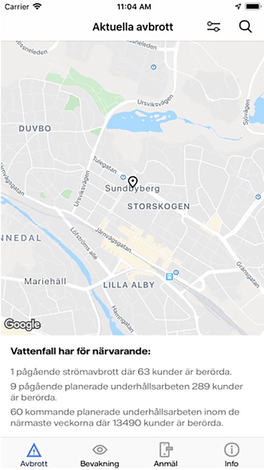 #2. Avbrottsinfo (iOS) 由: Vattenfall AB