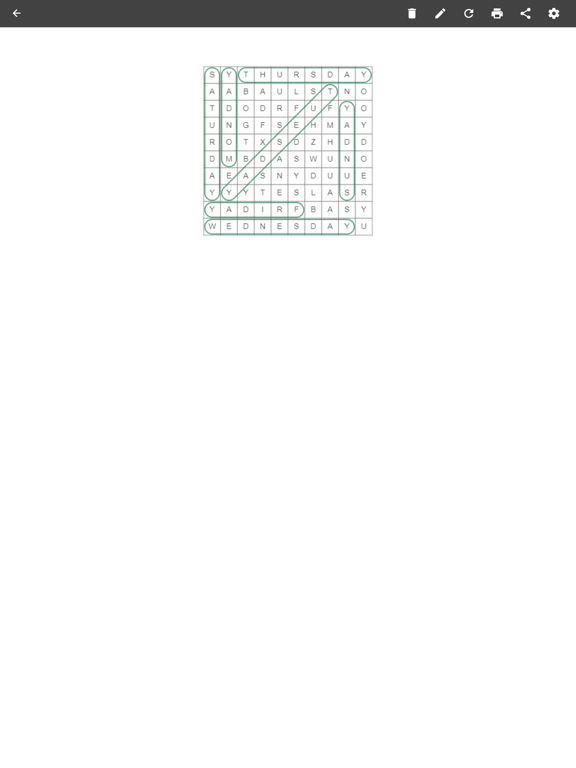 Word Search Maker iPad screenshot 5 - Education app