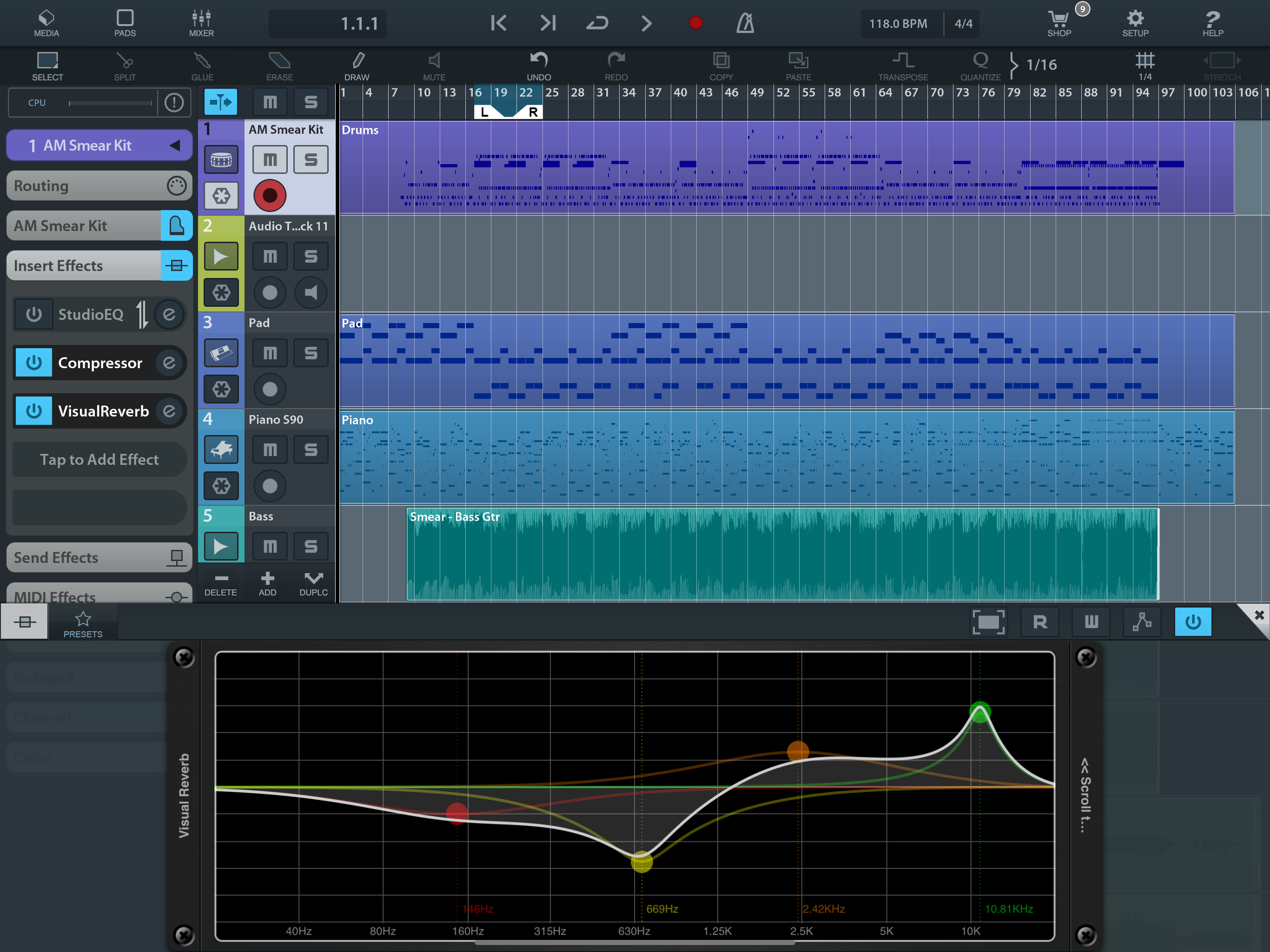 Visual Reverb AUv3 Plugin