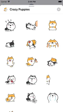 Game screenshot Crazy Pups: Animated Stickers apk